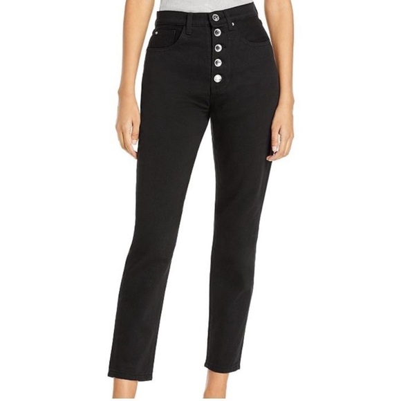 WeWoreWhat The Danielle Crystal Black Jean - Picture 1 of 9